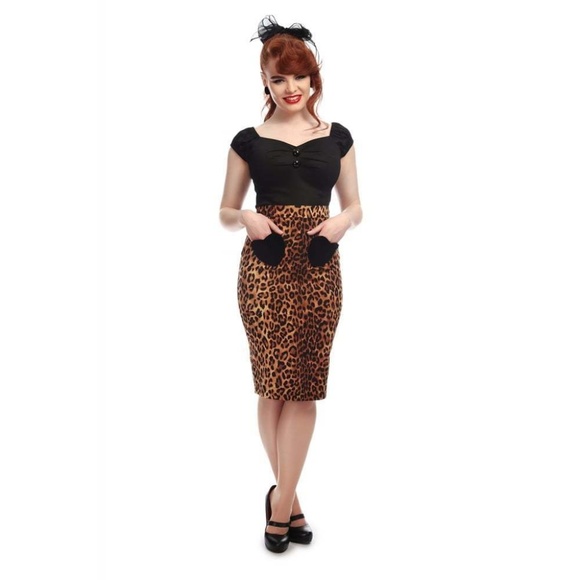 nwt sexy collectif leopard midi skirt size small - Picture 1 of 4